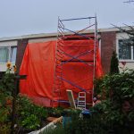 Voorbereiden verwijderen dakrand zuidkant